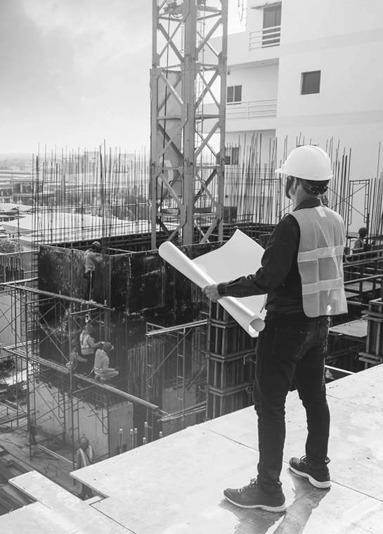 Überwachung von Bauvorhaben – Architekt der Baustelle überwacht